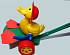 Игрушка каталка -  Супер утка-лопаток  - миниатюра №2